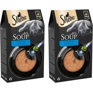 Sheba Classics Cat Food Wet - SOUP Cat Pouches with Tuna Fillets, 10 x 4 x 40g ( Sheba Classics Cat Food Wet - SOUP Cat Pouches with Tuna Fillets, 10 x 4 x 40g (
