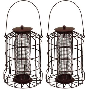 Selections Squirrel Proof Hanging Bird Nut Feeder (Set of 2) Selections Squirrel Proof Hanging Bird Nut Feeder (Set of 2)