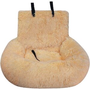 Unbranded (S, Apricot) Dog Car Seat Soft Puppy Travel Cushion - Padded Breathable, Chew- Unbranded (S, Apricot) Dog Car Seat Soft Puppy Travel Cushion - Padded Breathable, Chew-