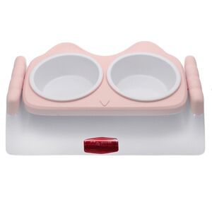 GreenZech (Pink) Pet Double Bowls Food Water Feeder Cat Food Bowl Dog Puppy Feeding Dishes GreenZech (Pink) Pet Double Bowls Food Water Feeder Cat Food Bowl Dog Puppy Feeding Dishes