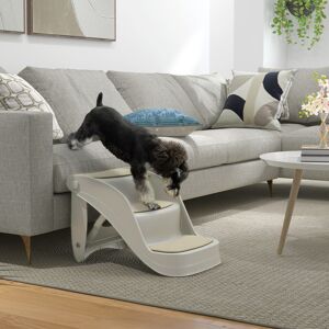 PawHut Foldable Pet Stairs 3 Steps with Non-slip Mats for Small Dogs, Grey PawHut Foldable Pet Stairs 3 Steps with Non-slip Mats for Small Dogs, Grey