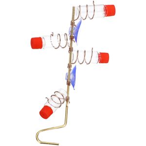 GreenZech (Copper wire + 4 bottles + suction cup) Sucker Transparent Bird Feeder Durable E GreenZech (Copper wire + 4 bottles + suction cup) Sucker Transparent Bird Feeder Durable E