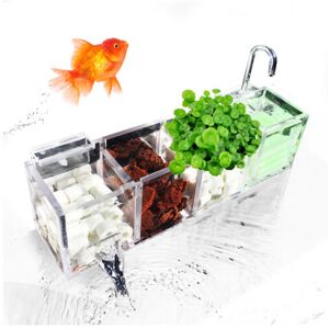 GreenZech (2 Grids) 2-6 Grids Acrylic Aquarium Fish Tank External Hang On Filter Box with GreenZech (2 Grids) 2-6 Grids Acrylic Aquarium Fish Tank External Hang On Filter Box with