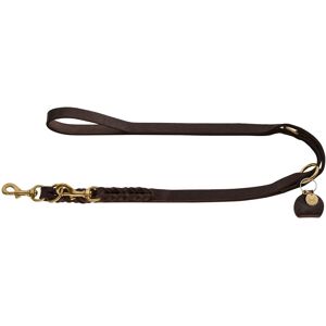 HUNTER Sansibar SOLID Adjustable Leather Dog Lead Braided Durable Elegant 2 x 20 HUNTER Sansibar SOLID Adjustable Leather Dog Lead Braided Durable Elegant 2 x 20