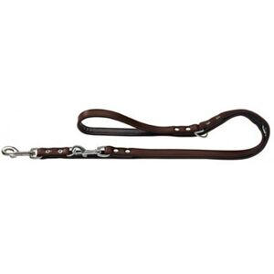 HUNTER Nickel-Plated Split-Leather Basic Training Lead Rope, 13 x 200 cm, Medium HUNTER Nickel-Plated Split-Leather Basic Training Lead Rope, 13 x 200 cm, Medium