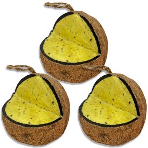 The BirdFood Warehouse (3 x XL Coconut Feeder) XL Mealworm & Insect Suet Coconut Feeder Wild Bird Foo The BirdFood Warehouse (3 x XL Coconut Feeder) XL Mealworm & Insect Suet Coconut Feeder Wild Bird Foo
