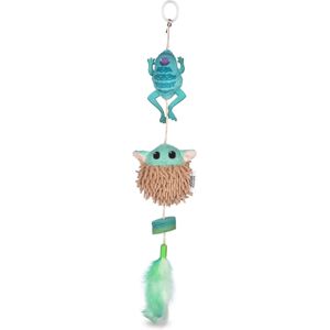 STAR WARS for Pets GROGU Cat Toy Teaser with Plush Feathers & Pom Poms Bouncy STAR WARS for Pets GROGU Cat Toy Teaser with Plush Feathers & Pom Poms Bouncy