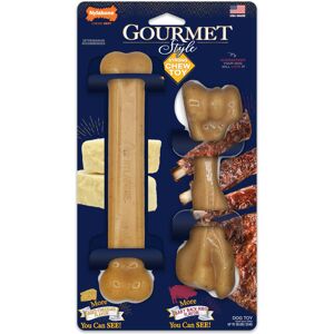 Nylabone Gourmet Style Strong Chew Toy Bundle Toys for Dogs Baby Back Ribs & A Nylabone Gourmet Style Strong Chew Toy Bundle Toys for Dogs Baby Back Ribs & A