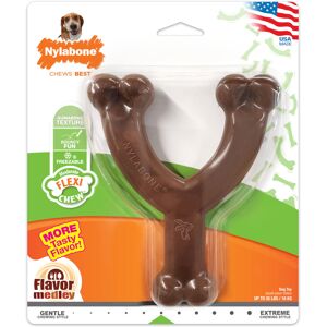 Nylabone Wishbone Flexi Chew Toy for Dogs Flexible Dog Toys for Moderate & Gent Nylabone Wishbone Flexi Chew Toy for Dogs Flexible Dog Toys for Moderate & Gent