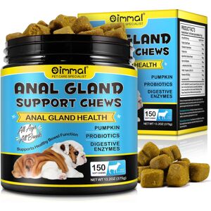 Oimmal Advanced Anal Gland Support Chews for Dogs – Soft Fibre Supplement with P Oimmal Advanced Anal Gland Support Chews for Dogs – Soft Fibre Supplement with P