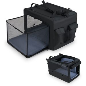 Costway Folding Soft Dog Crate Portable Foldable Pet Carrying Bag-Black Costway Folding Soft Dog Crate Portable Foldable Pet Carrying Bag-Black