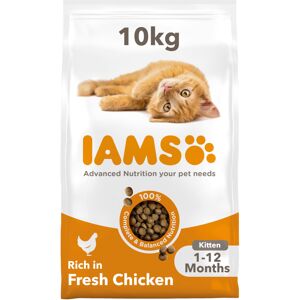 IAMS Complete Dry Cat Food for Kittens with Chicken 10 kg IAMS Complete Dry Cat Food for Kittens with Chicken 10 kg