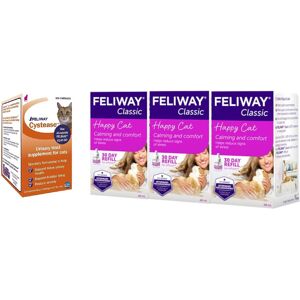 Feliway Cystease, for stress-related bladder problems in cats - 300 Capsules & C Feliway Cystease, for stress-related bladder problems in cats - 300 Capsules & C