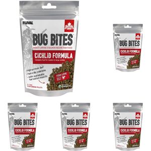 Fluval Bug Bites Cichlid pellets Fish Food, 100 g (Pack of 5) Fluval Bug Bites Cichlid pellets Fish Food, 100 g (Pack of 5)