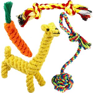 Decyam Dog Toys Rope Puppy Teething Chew Toy for Small Dogs, Interactive Tug of War Dog Decyam Dog Toys Rope Puppy Teething Chew Toy for Small Dogs, Interactive Tug of War Dog
