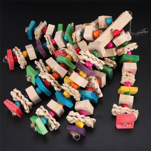 Kopinma Large Parrot Chewing Toy - Bird Blocks Knots Tearing Cage Bite For African Grey Kopinma Large Parrot Chewing Toy - Bird Blocks Knots Tearing Cage Bite For African Grey