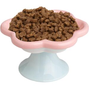 Unbranded (Pink) Raised Cat Dish Flower-shaped Elevated Food or Water Bowls Ceramic Wa Unbranded (Pink) Raised Cat Dish Flower-shaped Elevated Food or Water Bowls Ceramic Wa