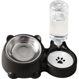 Unbranded (black) Cat Feeding Bowl and Water Bowl Set, Double Bowls for Dogs and Cats, Cat Unbranded (black) Cat Feeding Bowl and Water Bowl Set, Double Bowls for Dogs and Cats, Cat