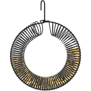 Unbranded (Black) Bird Feeder With Hook,Wreath Large Capacity Squirrel Feeder Multipurpo Unbranded (Black) Bird Feeder With Hook,Wreath Large Capacity Squirrel Feeder Multipurpo