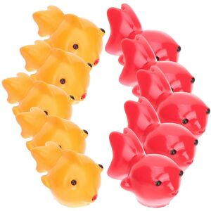 Kricely (As show, One size) 20Pcs Miniature Resin Goldfish Aquarium Ornament Cake Decor Kricely (As show, One size) 20Pcs Miniature Resin Goldfish Aquarium Ornament Cake Decor