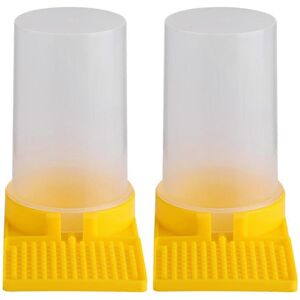 Kricely (As show, One size) 2Pcs Bees Water Feeders Beekeeper Water Dispenser Beehive Wa Kricely (As show, One size) 2Pcs Bees Water Feeders Beekeeper Water Dispenser Beehive Wa