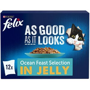 Felix As Good as It Looks Ocean Feast in Jelly - Pouch (24x85g) Felix As Good as It Looks Ocean Feast in Jelly - Pouch (24x85g)