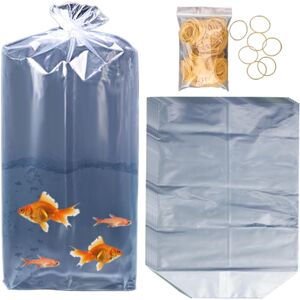 Unbranded Transparent Fish Carrier Bag, Pack of 50 Fish Bags for Transport, Transparent Fi Unbranded Transparent Fish Carrier Bag, Pack of 50 Fish Bags for Transport, Transparent Fi