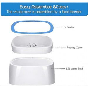 Unbranded Dog Water Bowl, Splash-free Pet Bowl, No Spill Dog Water Bowl Unbranded Dog Water Bowl, Splash-free Pet Bowl, No Spill Dog Water Bowl