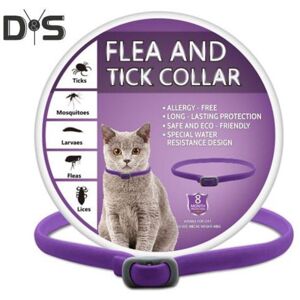 Unbranded (Cat, purple) Pet Flea Collar Adjustable Flea And Tick Collar for Cats Dogs 8 Mo Unbranded (Cat, purple) Pet Flea Collar Adjustable Flea And Tick Collar for Cats Dogs 8 Mo