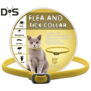 Unbranded (Cat, yellow) Pet Flea Collar Adjustable Flea And Tick Collar for Cats Dogs 8 Mo Unbranded (Cat, yellow) Pet Flea Collar Adjustable Flea And Tick Collar for Cats Dogs 8 Mo
