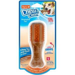 Hartz Chew n Clean Chew Toy and Treat in One Chicken Flavored Drumstick Dog Toy Hartz Chew n Clean Chew Toy and Treat in One Chicken Flavored Drumstick Dog Toy
