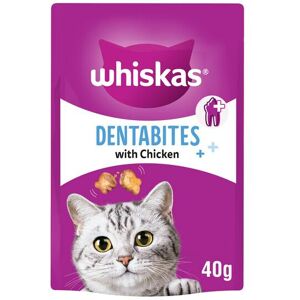 Whiskas Dentabites Cat Treats Chicken 50g (PACK OF 6) Whiskas Dentabites Cat Treats Chicken 50g (PACK OF 6)