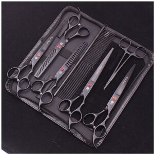 Unbranded (Z3103 Hi 7P)7.0 Pet Grooming Scissors Set Japanese Steel Straight Curved Dog Ca Unbranded (Z3103 Hi 7P)7.0 Pet Grooming Scissors Set Japanese Steel Straight Curved Dog Ca