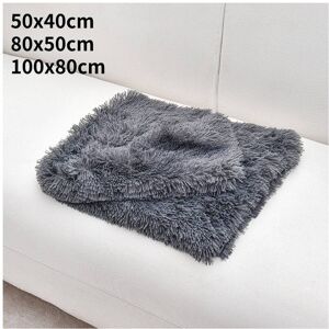 Unbranded (Dark Gray, 50x40cm) Pet Dog Puppy Cat Plush Fabric Blanket Bed Soft Fluffy Warm Unbranded (Dark Gray, 50x40cm) Pet Dog Puppy Cat Plush Fabric Blanket Bed Soft Fluffy Warm