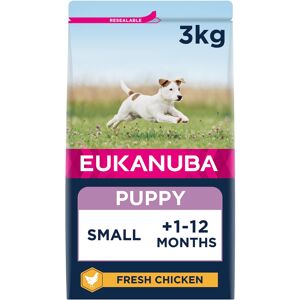 Eukanuba Complete Dry Dog Food for Puppy Small Breeds with Fresh Chicken 3 kg Eukanuba Complete Dry Dog Food for Puppy Small Breeds with Fresh Chicken 3 kg