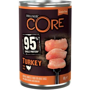 Wellness CORE 95 Percent Turkey & Kale, 6 x 400g, Dog Food Wet for All Dog Breed Wellness CORE 95 Percent Turkey & Kale, 6 x 400g, Dog Food Wet for All Dog Breed