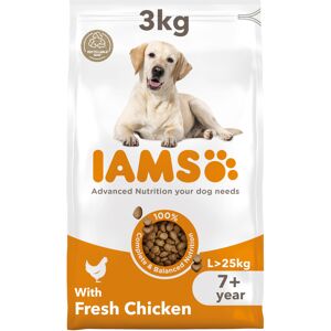 IAMS Complete Dry Dog Food for Senior 7+ Large Breeds with Chicken 3 kg IAMS Complete Dry Dog Food for Senior 7+ Large Breeds with Chicken 3 kg
