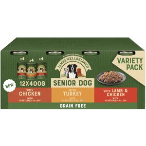 James Wellbeloved Senior Grain Free in Loaf 12 Cans, Hypoallergenic Wet Dog Food James Wellbeloved Senior Grain Free in Loaf 12 Cans, Hypoallergenic Wet Dog Food