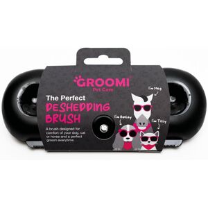 Groomi Deshedding & Grooming Brush for Dogs, Cats, Horses & Rabbits - Gentle & E Groomi Deshedding & Grooming Brush for Dogs, Cats, Horses & Rabbits - Gentle & E