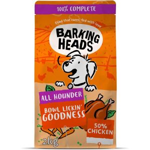 Barking Heads Complete Dry Dog Food 2kg - Adult All Hounder Bowl Lickin' Goodnes Barking Heads Complete Dry Dog Food 2kg - Adult All Hounder Bowl Lickin' Goodnes