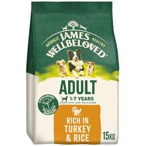 James Wellbeloved Dog Adult Hypoallergenic Dry Food Turkey and Rice 15 kg James Wellbeloved Dog Adult Hypoallergenic Dry Food Turkey and Rice 15 kg