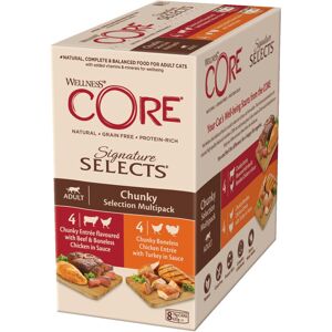 Wellness CORE Signature Selects, 8 x 79g, Chunky Selection Mix, Wet Cat Food, Te Wellness CORE Signature Selects, 8 x 79g, Chunky Selection Mix, Wet Cat Food, Te