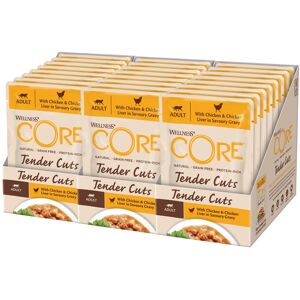 Wellness CORE Tender Cuts, 24 x 85g, Chicken & Chicken Liver, Wet Cat Food Pouch Wellness CORE Tender Cuts, 24 x 85g, Chicken & Chicken Liver, Wet Cat Food Pouch