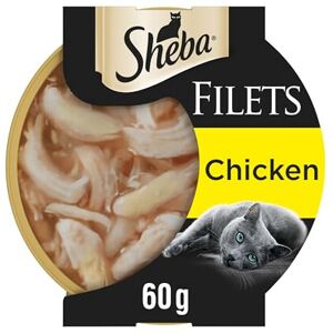 Sheba Fillets Cat Food Tray with Chicken in Gravy 2x16x60g Sheba Fillets Cat Food Tray with Chicken in Gravy 2x16x60g