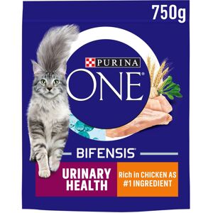 Purina ONE Adult Dry Cat Food Urinary Health, Rich in Chicken 750g , Pack of 4 Purina ONE Adult Dry Cat Food Urinary Health, Rich in Chicken 750g , Pack of 4