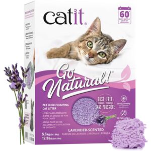 Catit Go Natural! Clumping Pea Pod Cat Litter Lavender Scented 2 x 2.8kg (5.6Kg) Catit Go Natural! Clumping Pea Pod Cat Litter Lavender Scented 2 x 2.8kg (5.6Kg)