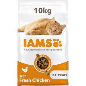 IAMS Complete Dry Cat Food for Senior 7+ Cats with Chicken 10 kg IAMS Complete Dry Cat Food for Senior 7+ Cats with Chicken 10 kg