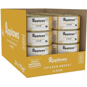 Applaws 100% Natural Wet Cat Food, Chicken Breast in Broth 70 g Tin?, 24 x 70 g Applaws 100% Natural Wet Cat Food, Chicken Breast in Broth 70 g Tin?, 24 x 70 g