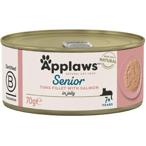 Applaws Natural Senior Wet Cat Food,Tuna with Salmon in a Soft Mousse Jelly 70g Applaws Natural Senior Wet Cat Food,Tuna with Salmon in a Soft Mousse Jelly 70g