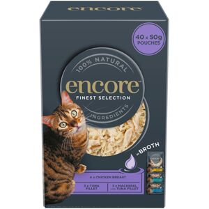 Encore 100 Percent Natural Wet Cat Food Pouch, Chicken and Fish Selection in Bro Encore 100 Percent Natural Wet Cat Food Pouch, Chicken and Fish Selection in Bro